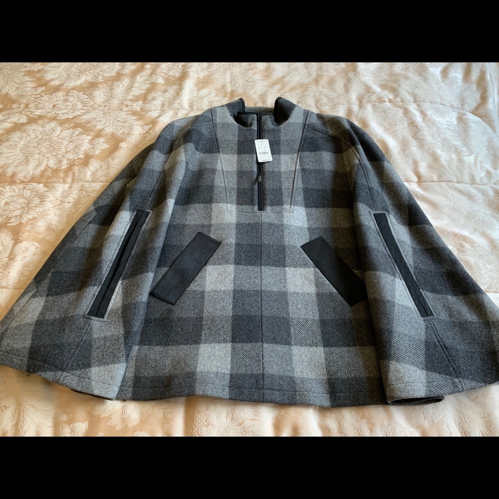 Brooks brother wool poncho